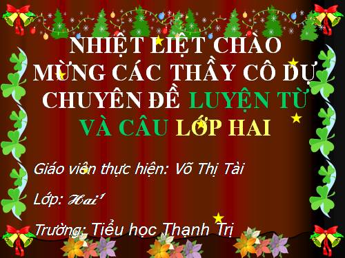 Tuần 16. Từ chỉ tính chất. Câu kiểu Ai thế nào? MRVT: Từ ngữ về vật nuôi