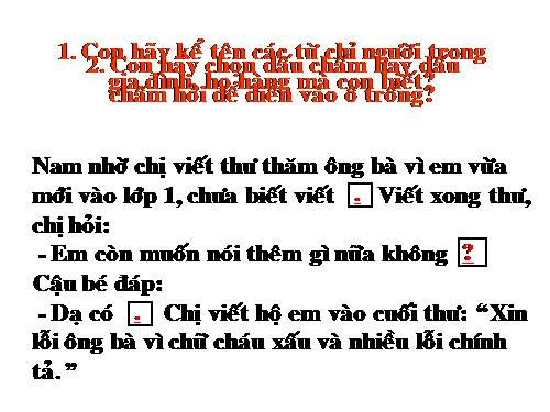 Tuần 11. MRVT: Từ ngữ về đồ dùng và công việc trong nhà