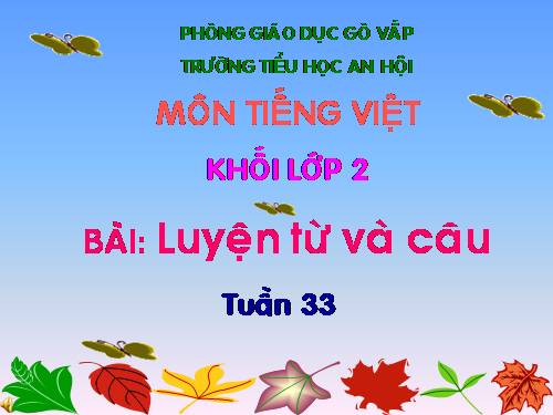 Tuần 33. MRVT: Từ ngữ chỉ nghề nghiệp