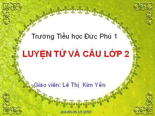 Tuần 20. MRVT: Từ ngữ về thời tiết. Đặt và trả lời câu hỏi: Khi nào? Dấu chấm, dấu chấm than