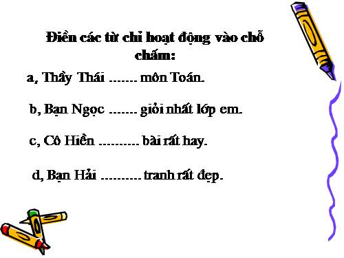 Tuần 8. Từ chỉ hoạt động, trạng thái. Dấu phẩy