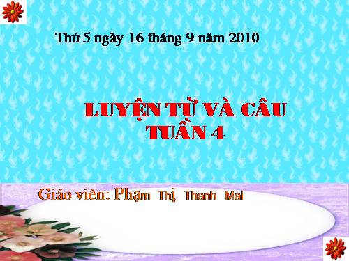 tập làm văn- tuần 4