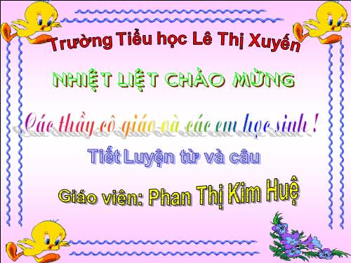 Tuần 8. Từ chỉ hoạt động, trạng thái. Dấu phẩy