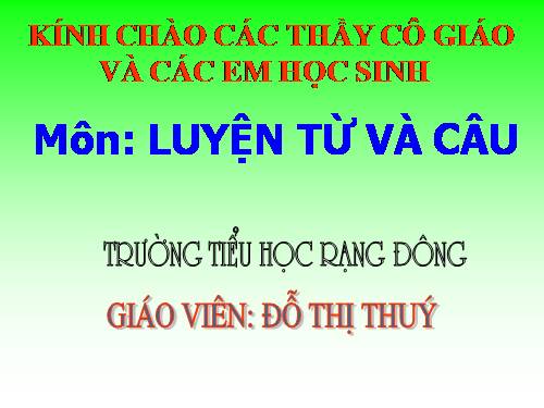 Tuần 12. MRVT: Từ ngữ về tình cảm. Dấu phẩy.