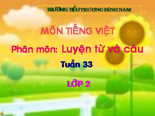 Tuần 33. MRVT: Từ ngữ chỉ nghề nghiệp