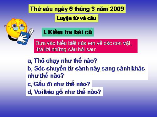 Tuần 24. MRVT: Từ ngữ về loài thú. Dấu chấm, dấu phẩy