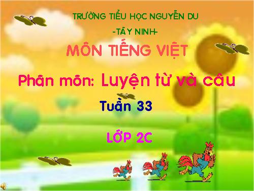 Tuần 33. MRVT: Từ ngữ chỉ nghề nghiệp