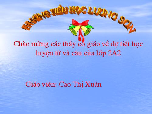 Tuần 16. Từ chỉ tính chất. Câu kiểu Ai thế nào? MRVT: Từ ngữ về vật nuôi