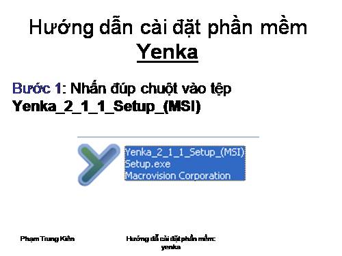 Hướng dẫn cài đặt phần mềm yenka (Có cả file cài đặt kèm theo)