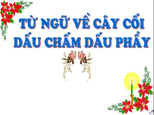 Tuần 28. MRVT: Từ ngữ về cây cối. Đặt và trả lời câu hỏi: Để làm gì? Dấu chấm, dấu phẩy