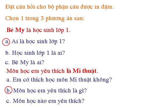 Tuần 7. MRVT: Từ ngữ về các môn học. Từ chỉ hoạt động