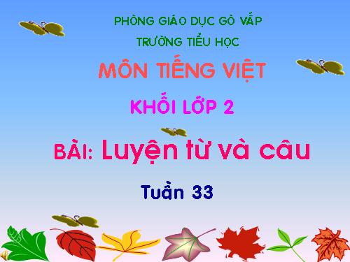 Tuần 33. MRVT: Từ ngữ chỉ nghề nghiệp