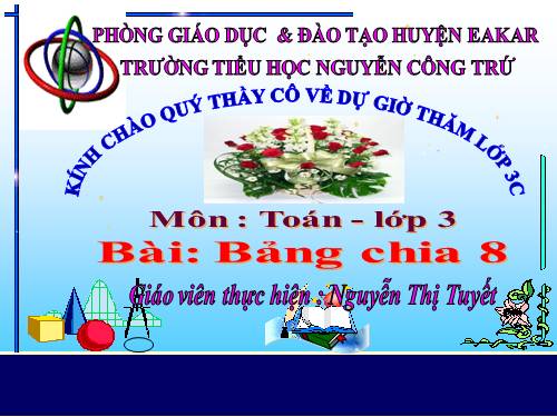 Bảng chia 8