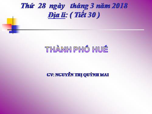 Bài 28. Kinh thành Huế