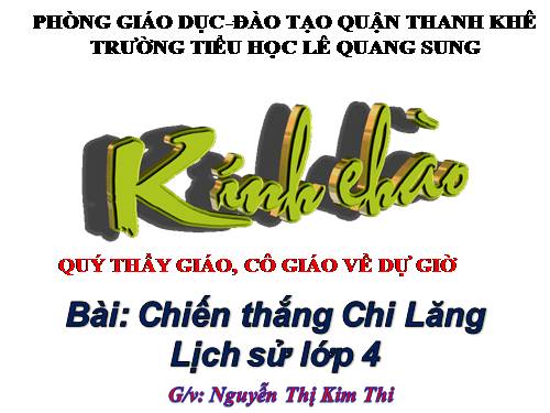 Bài 16. Chiến thắng Chi Lăng