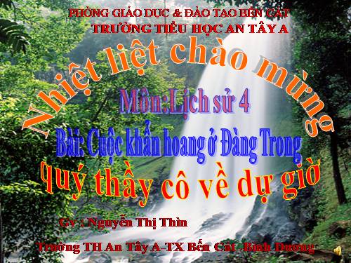 Bài 22. Cuộc khẩn hoang ở Đàng Trong