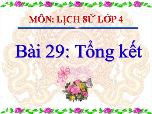 Bài 29. Tổng kết