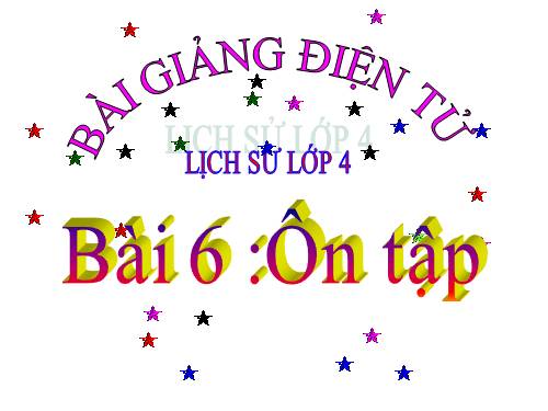 Bài 6. Ôn tập