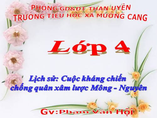 Bài 14. Cuộc kháng chiến chống quân xâm lược Mông - Nguyên