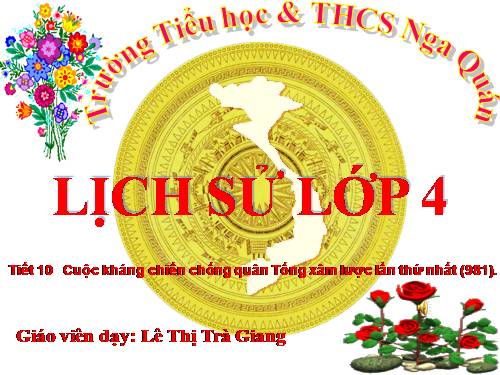 Bài 8. Cuộc kháng chiến chống quân Tống xâm lược lần thứ nhất (Năm 981)