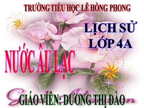 Bài 2. Nước Âu Lạc