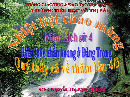 Bài 22. Cuộc khẩn hoang ở Đàng Trong