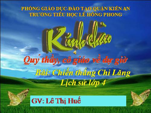 Bài 16. Chiến thắng Chi Lăng