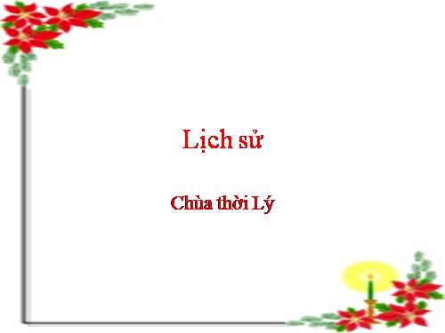 Bài 10. Chùa thời Lý