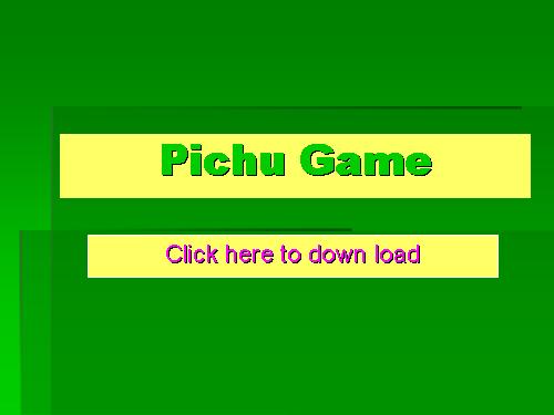 Picachu game