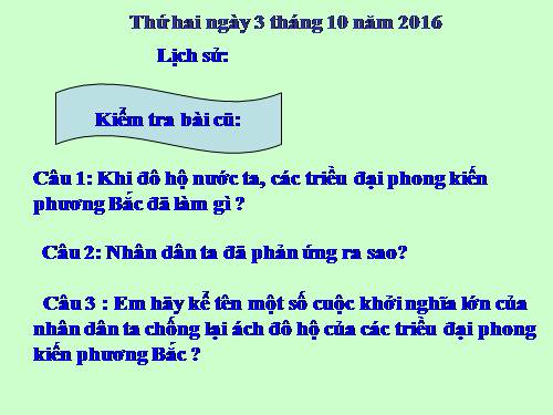 Bài 4. Khởi nghĩa Hai Bà Trưng (Năm 40)