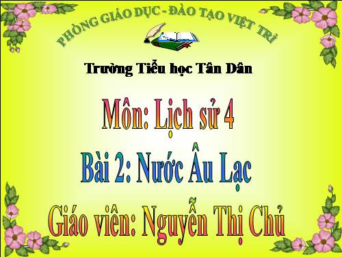 Bài 2. Nước Âu Lạc