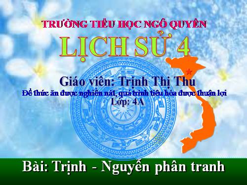 Bài 21. Trịnh - Nguyễn phân tranh