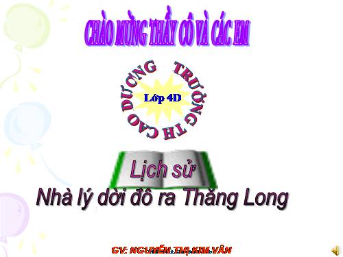 Bài 9. Nhà Lý dời đô ra Thăng Long