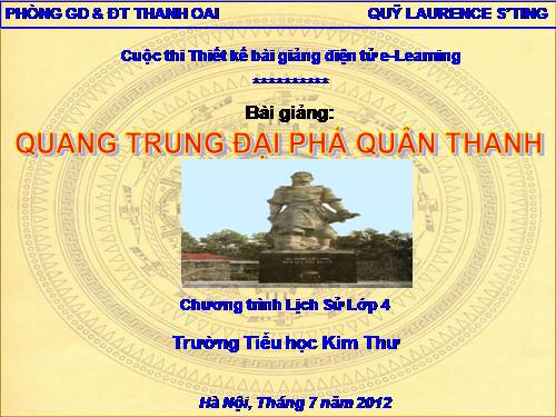 Bài 25. Quang Trung đại phá quân Thanh (Năm 1789)