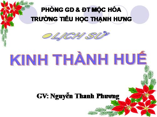 Bài 28. Kinh thành Huế