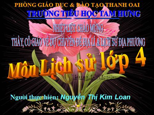 lịch sử đia phương