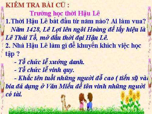 Bài 19. Văn học và khoa học thời Hậu Lê