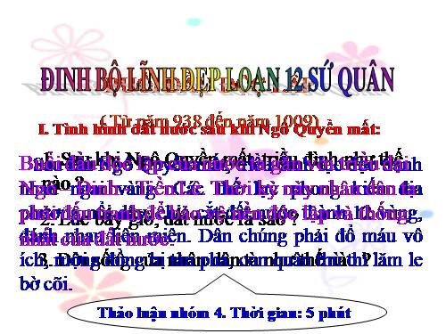 Bài 7. Đinh Bộ Lĩnh dẹp loạn 12 sứ quân