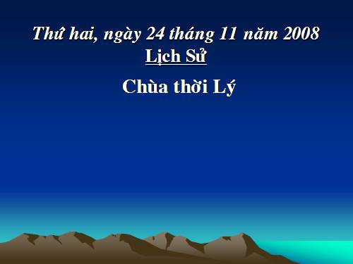 Bài 10. Chùa thời Lý