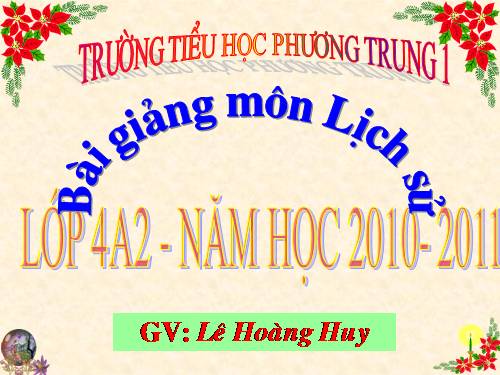 Bài 4. Khởi nghĩa Hai Bà Trưng (Năm 40)
