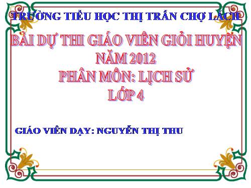 BAI GIANG DU THI