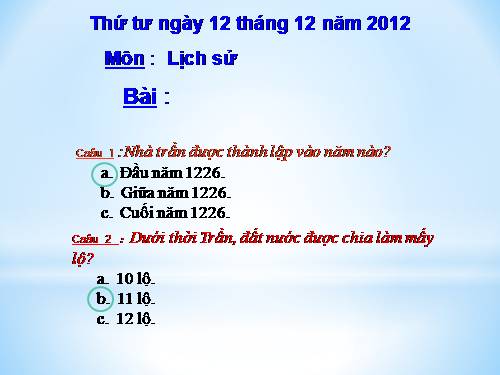 Bài 13. Nhà Trần và việc đắp đê