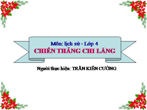 Bài 16. Chiến thắng Chi Lăng