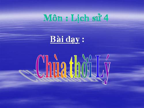 Bài 10. Chùa thời Lý