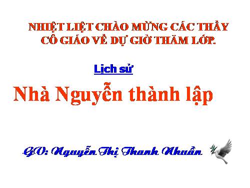 Bài 27. Nhà Nguyễn thành lập