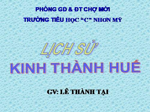 Bài 28. Kinh thành Huế