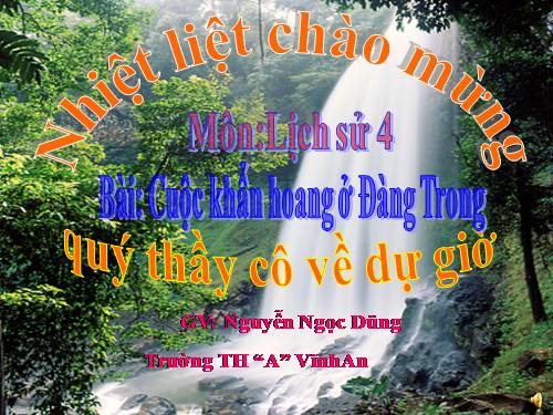 Bài 22. Cuộc khẩn hoang ở Đàng Trong