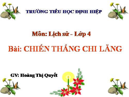 Bài 16. Chiến thắng Chi Lăng