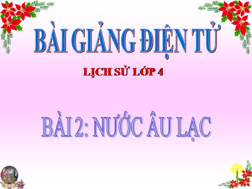 Bài 2. Nước Âu Lạc