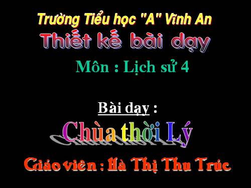 Bài 10. Chùa thời Lý